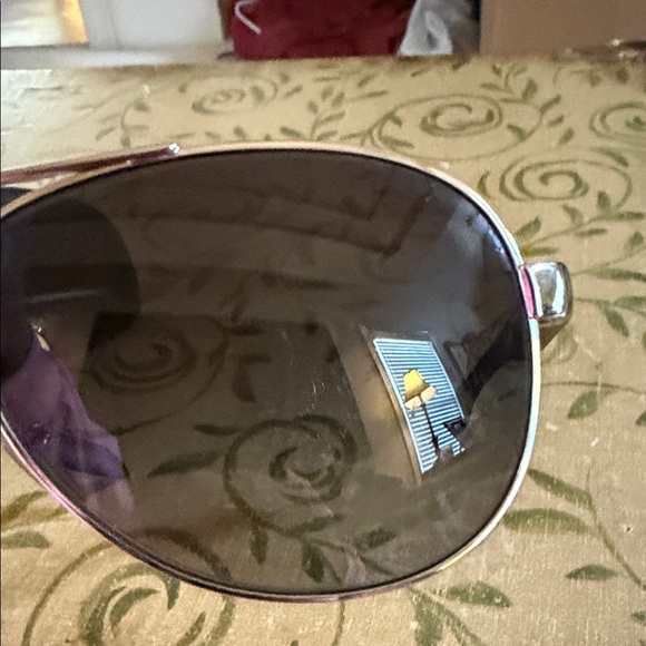 Prada Black and Silver Polarized Aviator Sunglasses - Picture 7 of 8